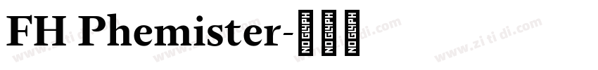 FH Phemister字体转换